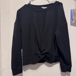 For the Republic Black Knotted Women's Top